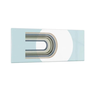 Tablou pe sticlă - Atracție irezistibilă - 100x40 cm