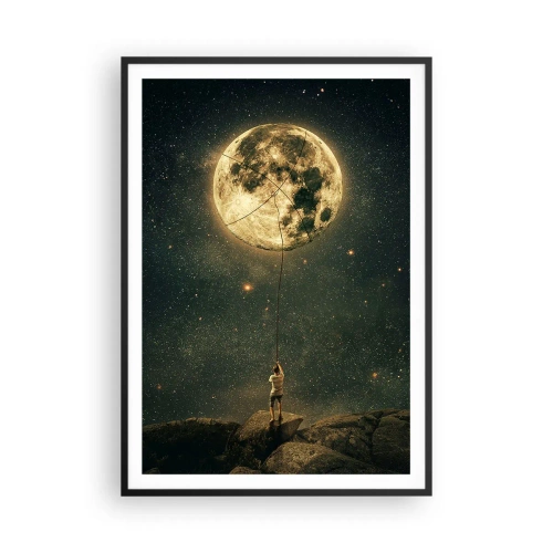 Poster în ramă neagră - Cel care a furat Luna - 70x100 cm