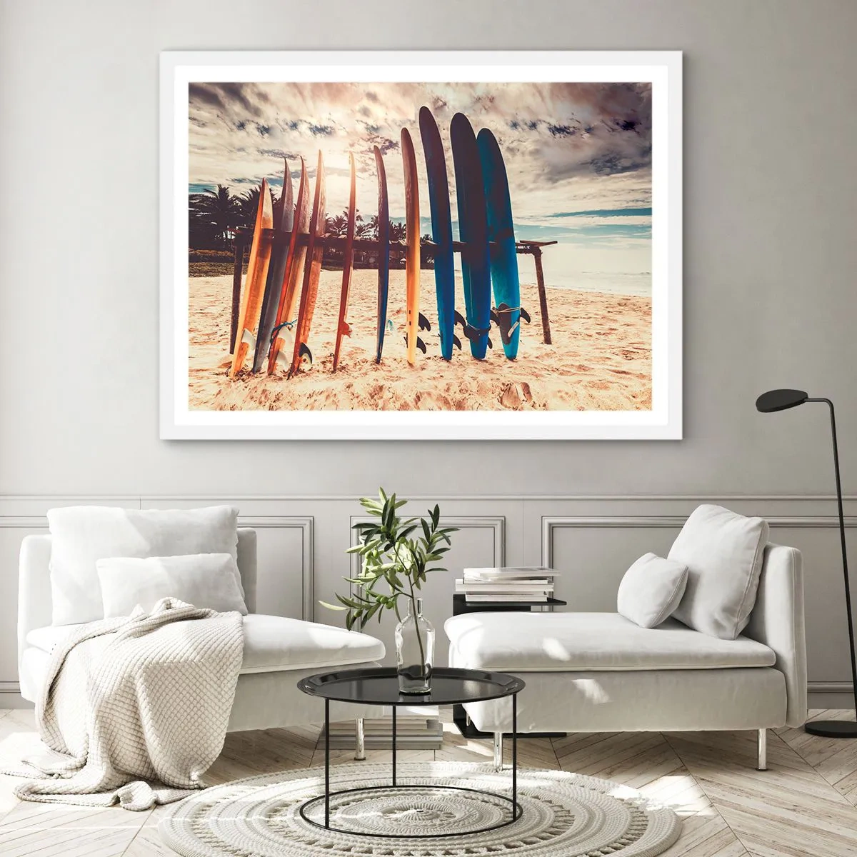 Poster în ramă albă - Noapte bună, până mâine - 91x61 cm