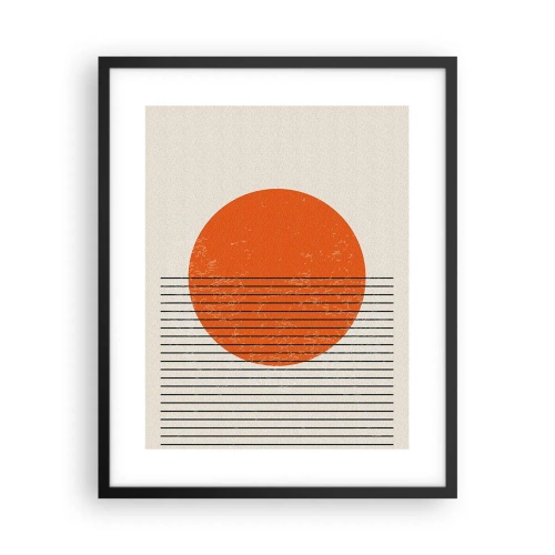 Poster în ramă neagră - Întotdeauna soarele - 40x50 cm
