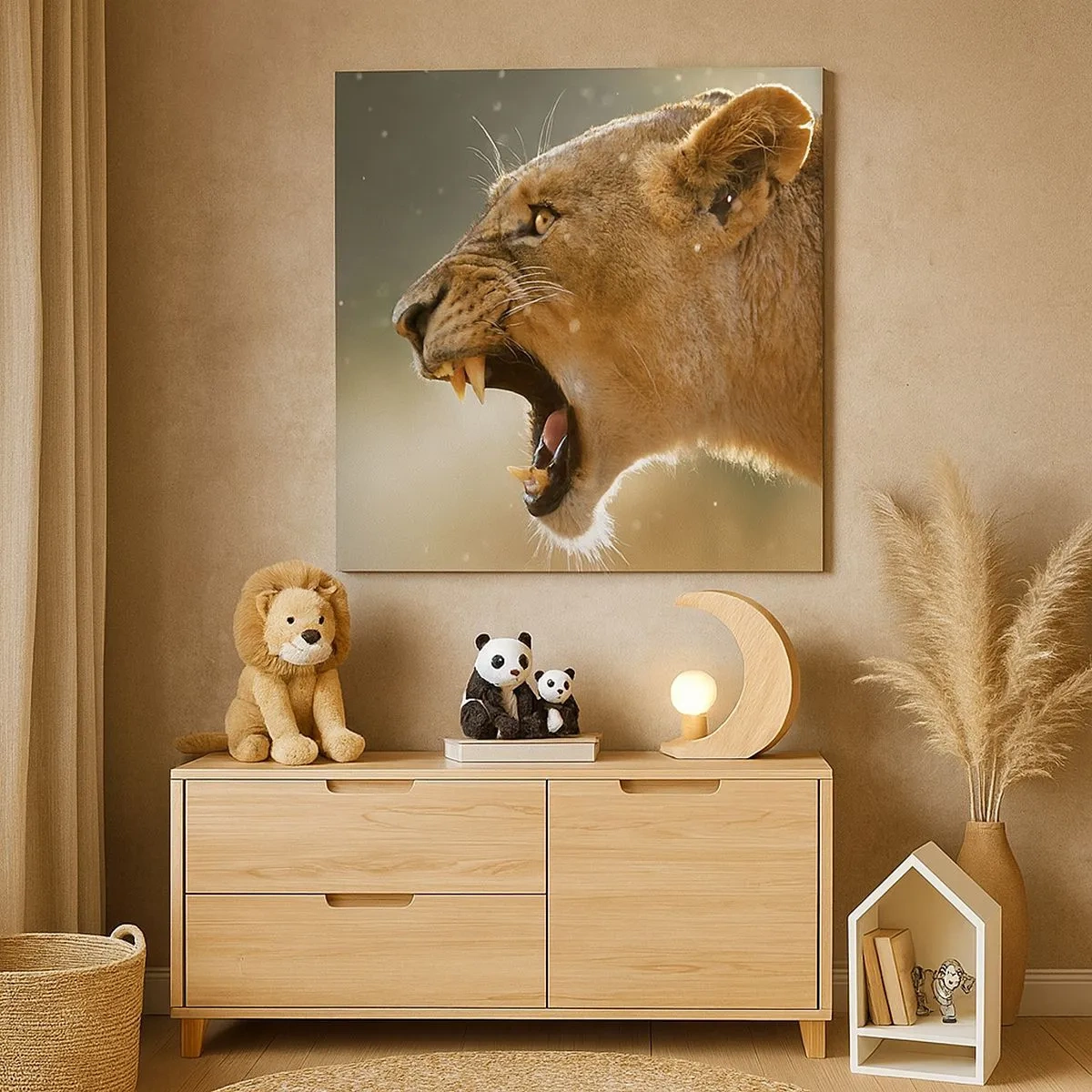 Tablou pe pânză - Încearcă să nu asculți - 30x30 cm