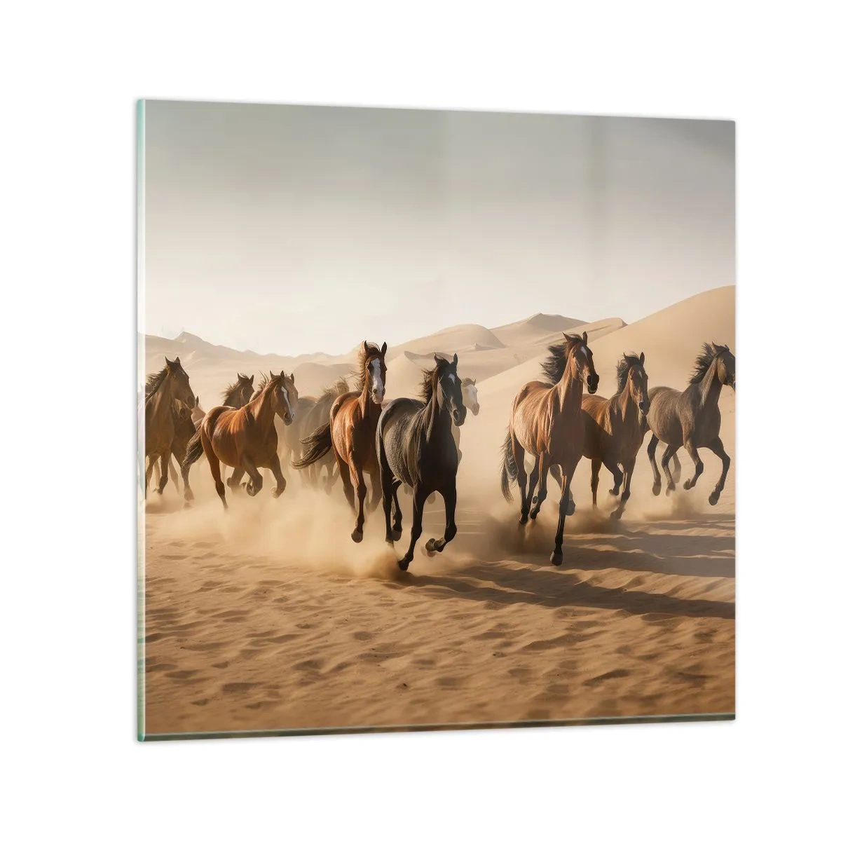 Tablou pe sticlă - Liberi ca vântul - 40x40 cm