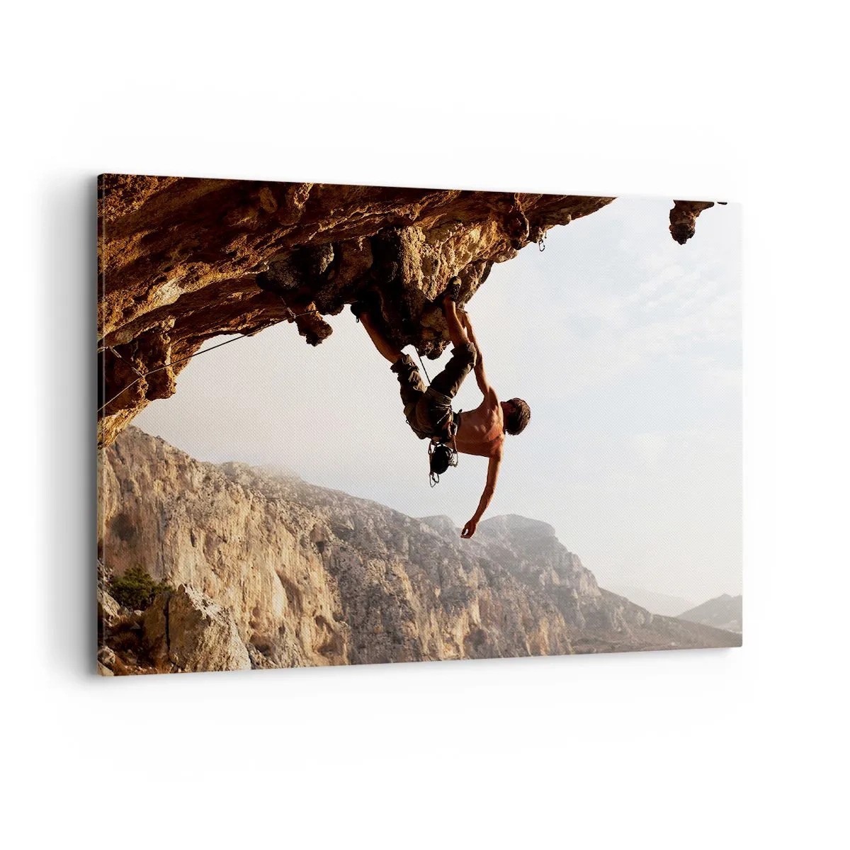 Tablou pe pânză - Lumea s-a micșorat într-un pumn pe un afloriment de bolovani - 100x70 cm