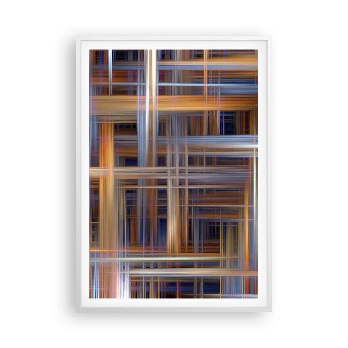 Poster în ramă albă - Țesut din lumină - 70x100 cm