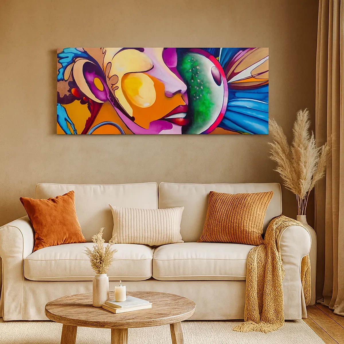 Tablou pe pânză - Atingere de culoare - 30x30 cm