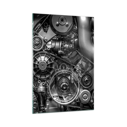 Tablou pe sticlă - Poezia mecanicii - 70x100 cm