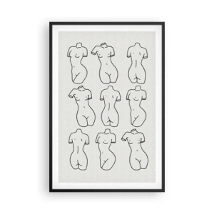 Poster în ramă neagră - Doar Venus - 61x91 cm
