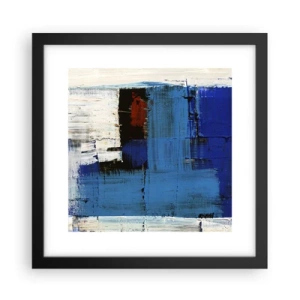 Poster în ramă neagră - Secretul albastru - 30x30 cm
