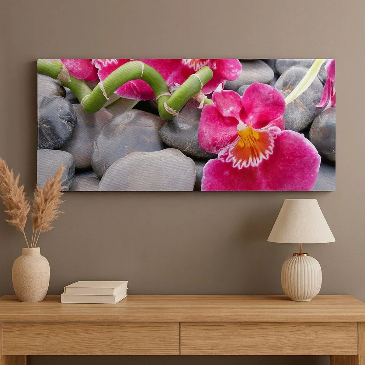 Tablou pe pânză - Frig și căldură - 100x40 cm