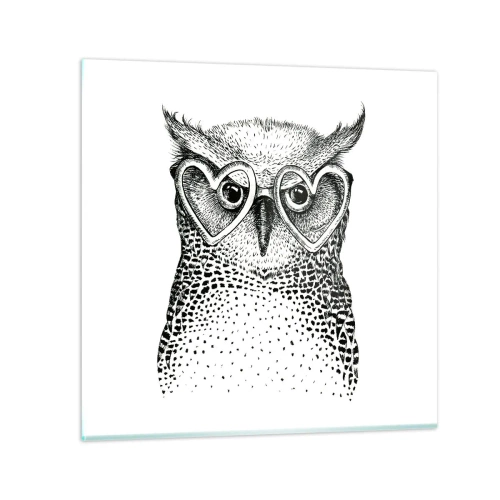 Tablou pe sticlă - Cu înțelepciune și dragoste - 30x30 cm