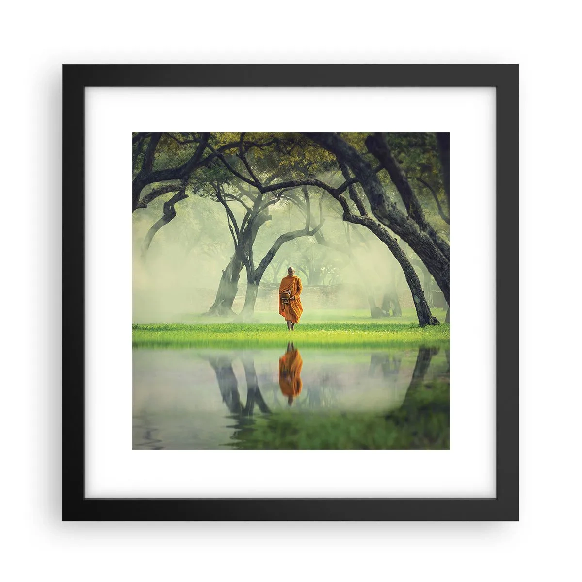 Poster în ramă neagră - Pe drumul spre iluminare - 30x30 cm