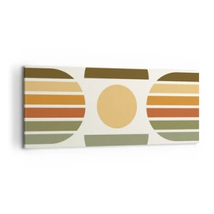 Tablou pe pânză - În culorile pământului - 120x50 cm