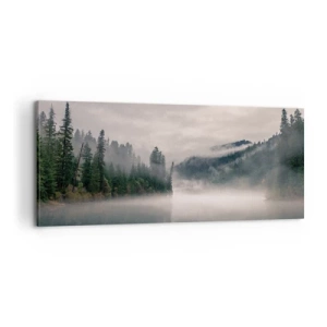 Tablou pe pânză - În reverie, în ceață - 100x40 cm