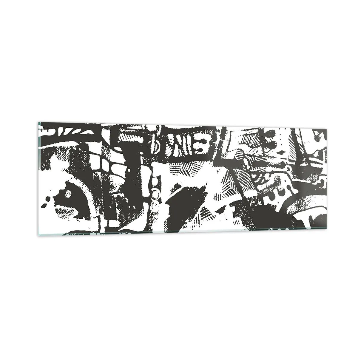 Tablou pe sticlă - Ordine sau haos? - 90x30 cm