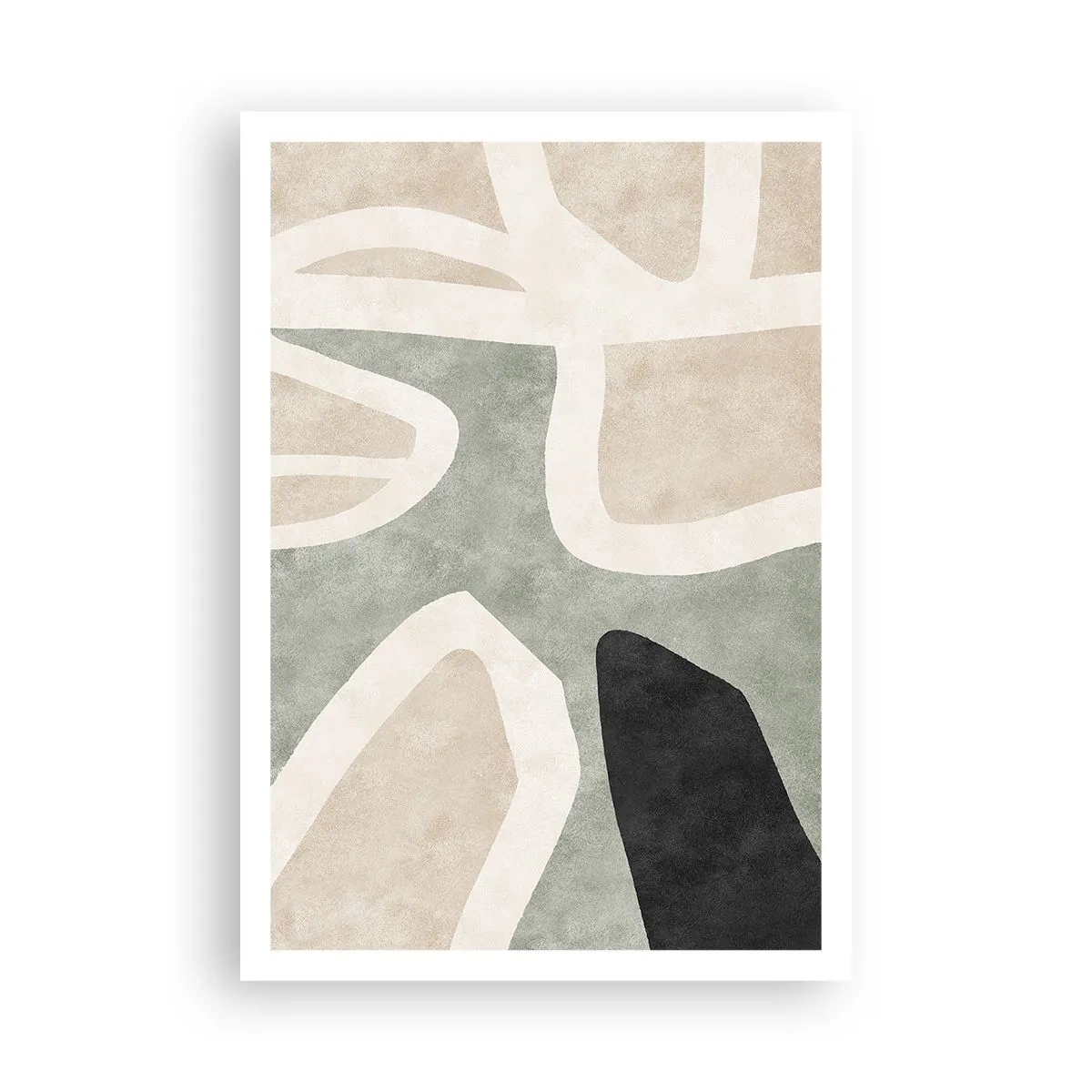 Poster - Compoziție cu motiv negru - 70x100 cm