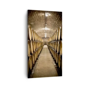 Tablou pe pânză - În pivniță de vin - 45x80 cm