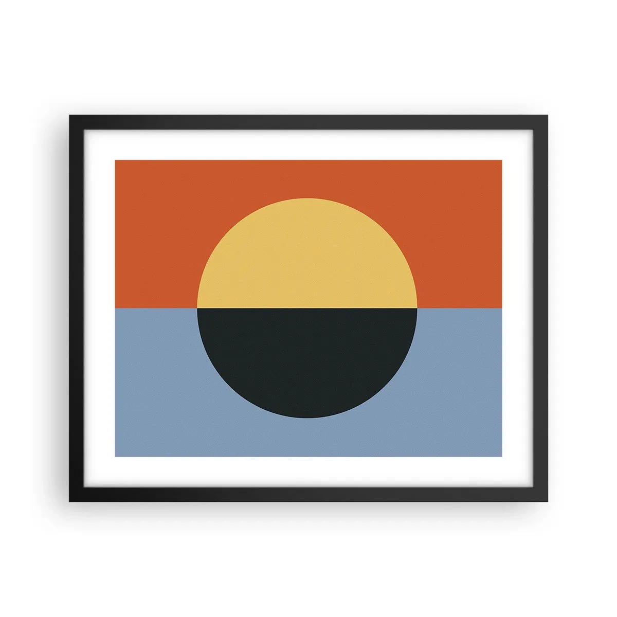 Poster în ramă neagră - O compoziție de căldură și răcoare - 50x40 cm