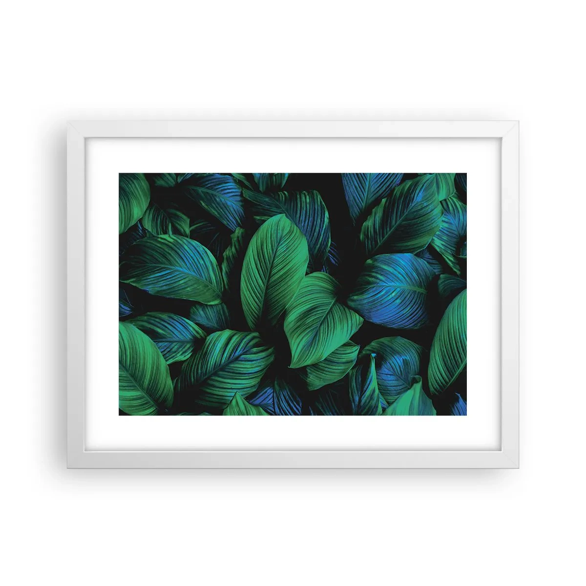 Poster în ramă albă - Traficul verde - 40x30 cm