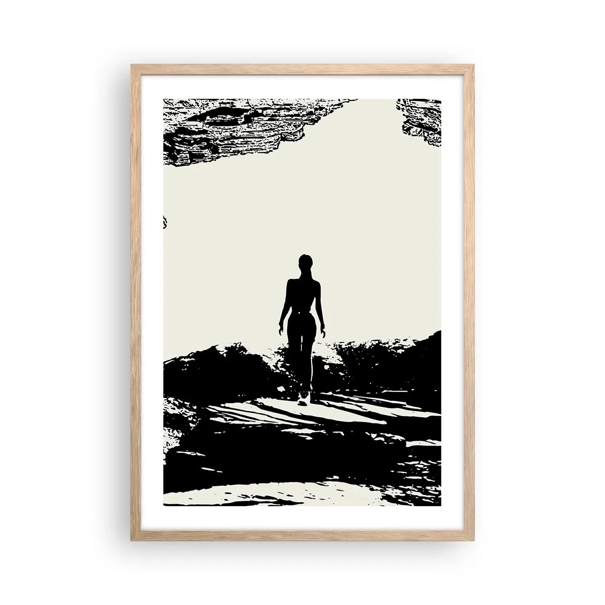 Poster în ramă de stejar deschis - O nouă înfățișare - 50x70 cm