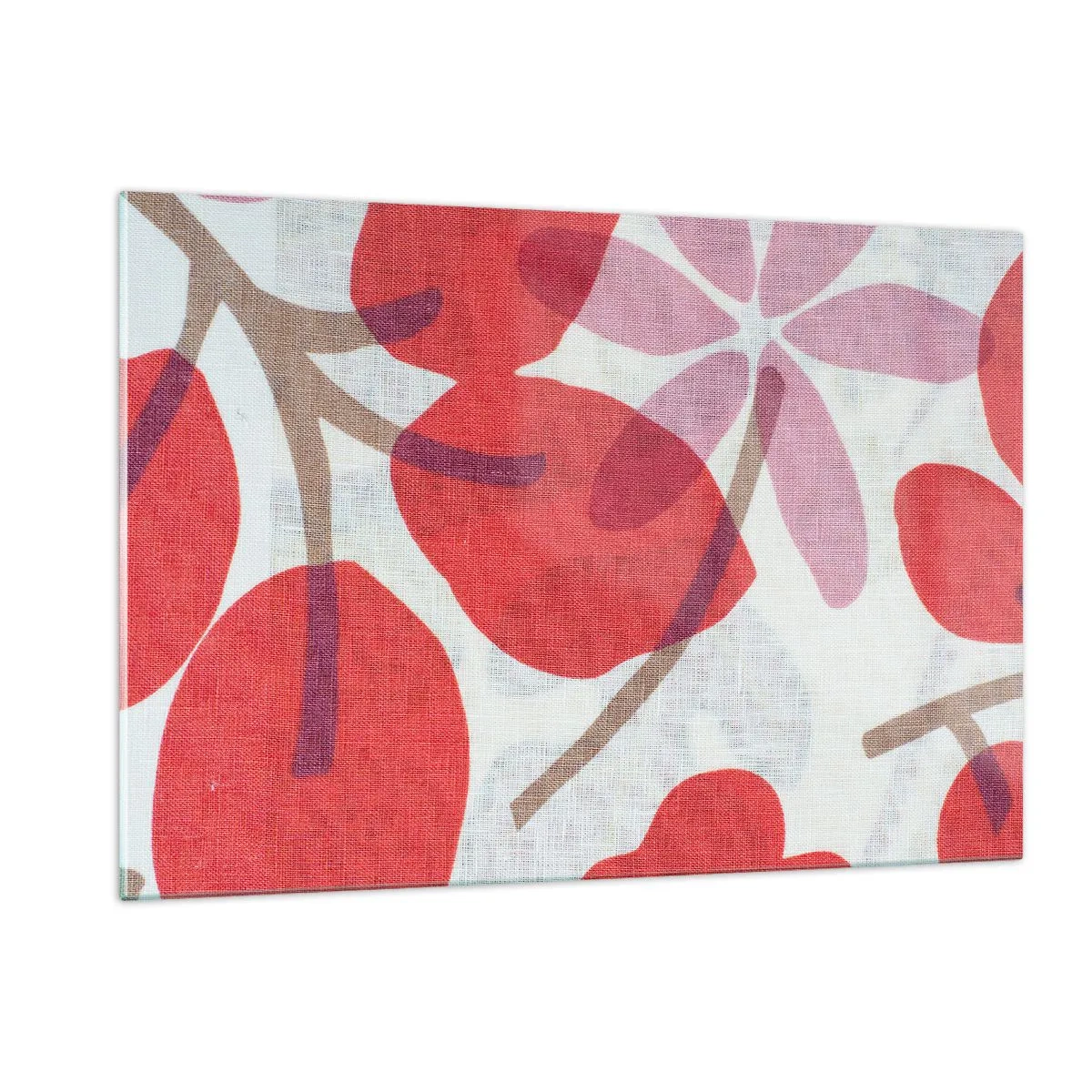 Tablou pe sticlă - Aranjament floral în roz - 120x80 cm