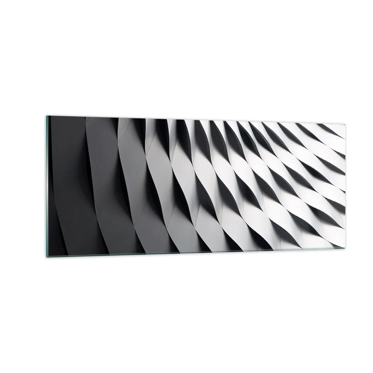 Tablou pe sticlă - Pe suprafața valurilor - 100x40 cm