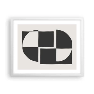 Poster în ramă albă - Antiteză - sinteză - 50x40 cm