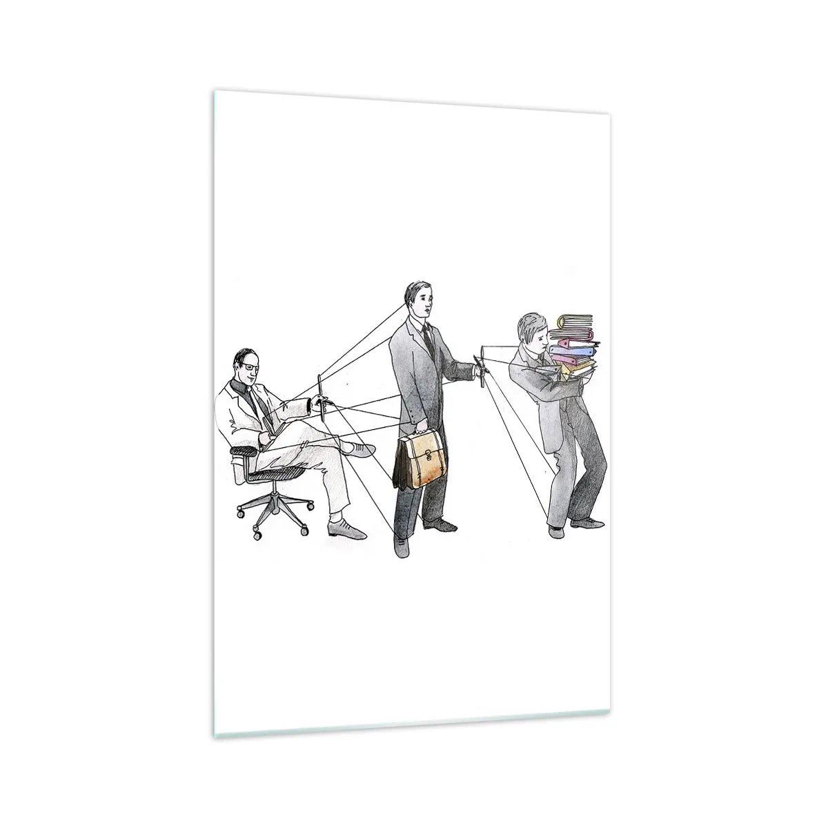 Tablou pe sticlă - Fiecare are stăpânul său - 70x100 cm