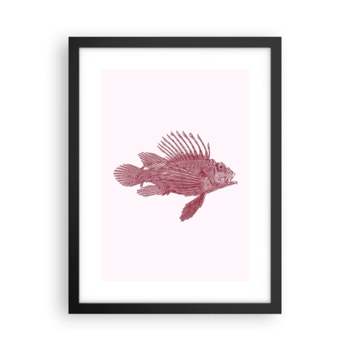 Poster în ramă neagră - Un locuitor al apelor exotice - 30x40 cm