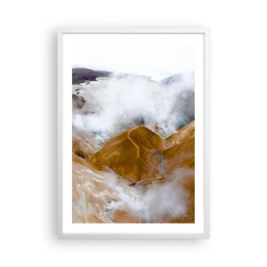 Poster în ramă albă - Frumusețea sălbatică a Islandei - 50x70 cm