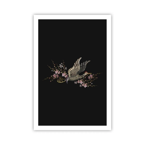 Poster - Pasăre exotică brodată - 61x91 cm