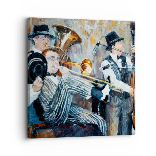 Tablou pe pânză - Numai jazz - 30x30 cm