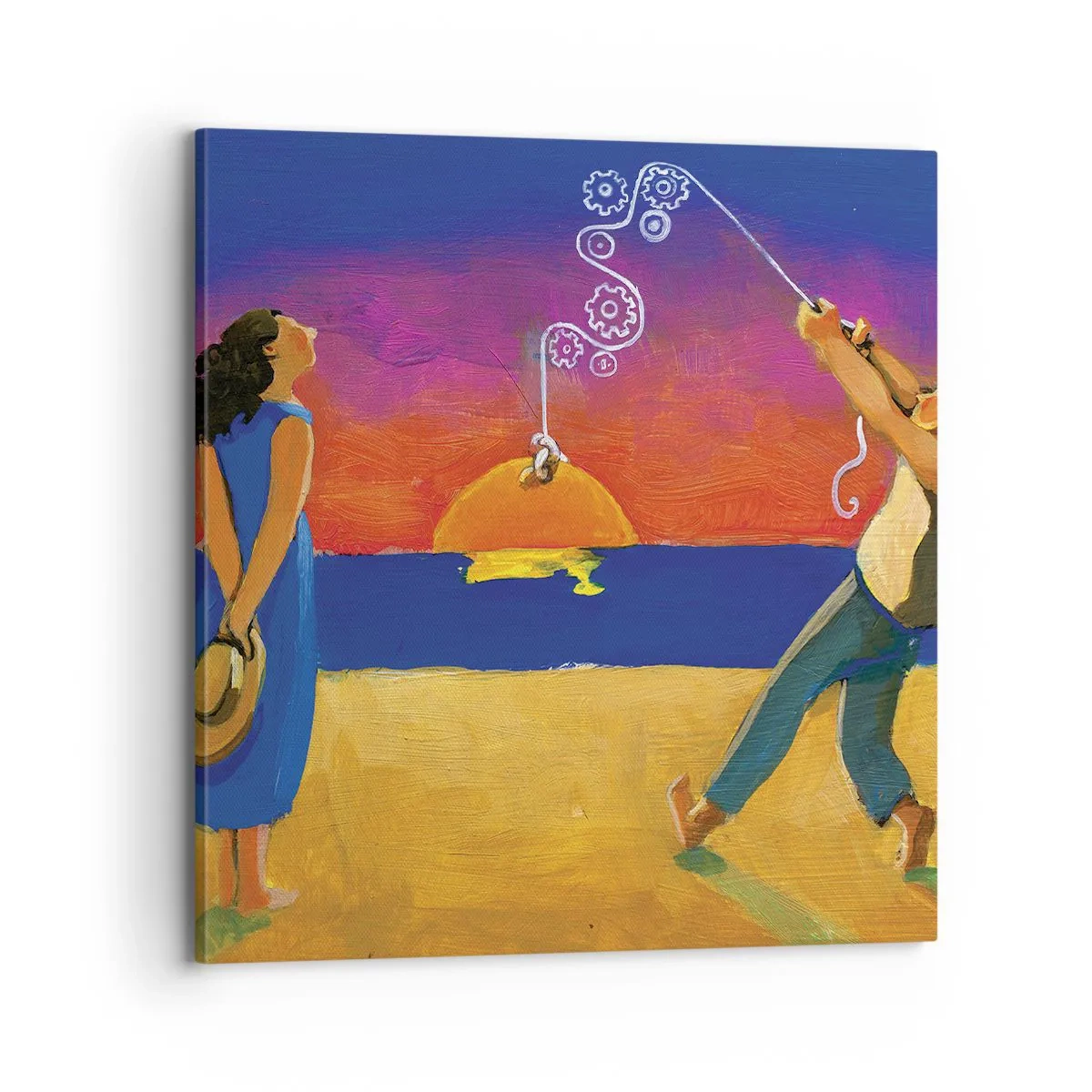 Tablou pe pânză - Mai mult decât o stea din cer - 70x70 cm