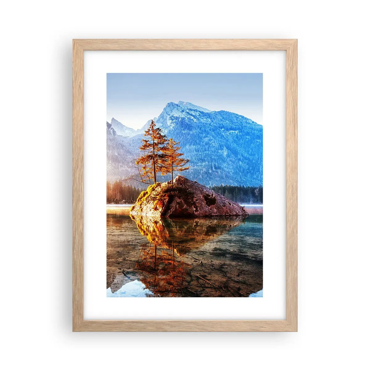 Poster în ramă de stejar deschis - Natura într-o nouă lumină - 30x40 cm