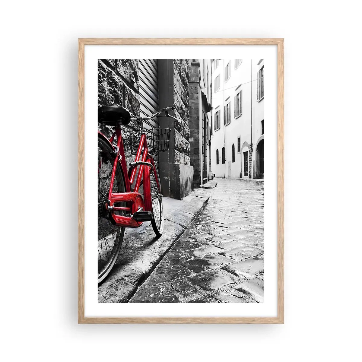 Poster în ramă de stejar deschis - Adevărata frumusețe nu îmbătrânește - 50x70 cm