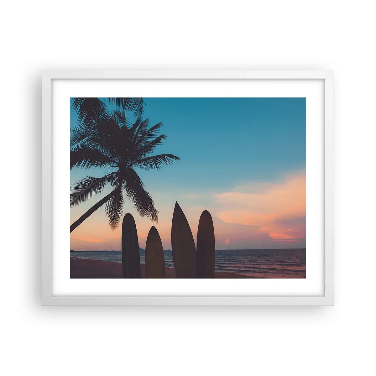 Poster în ramă albă - Și mâine ne vom distra - 50x40 cm