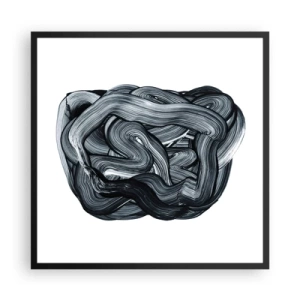 Poster în ramă neagră - Nu este atât de simplu - 60x60 cm