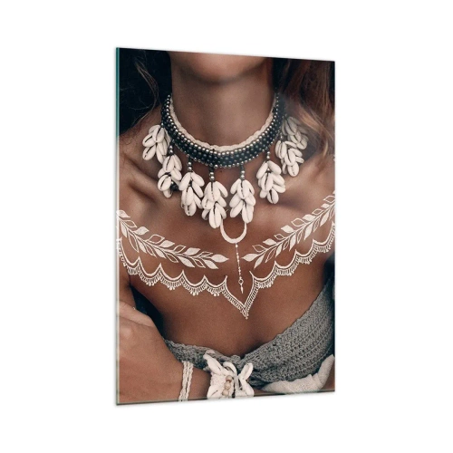 Tablou pe sticlă - Talismanele, ritualurile feminității - 80x120 cm