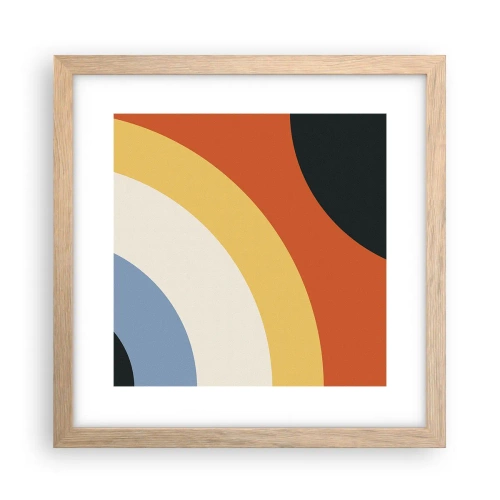 Poster în ramă de stejar deschis - Spre sine - 30x30 cm