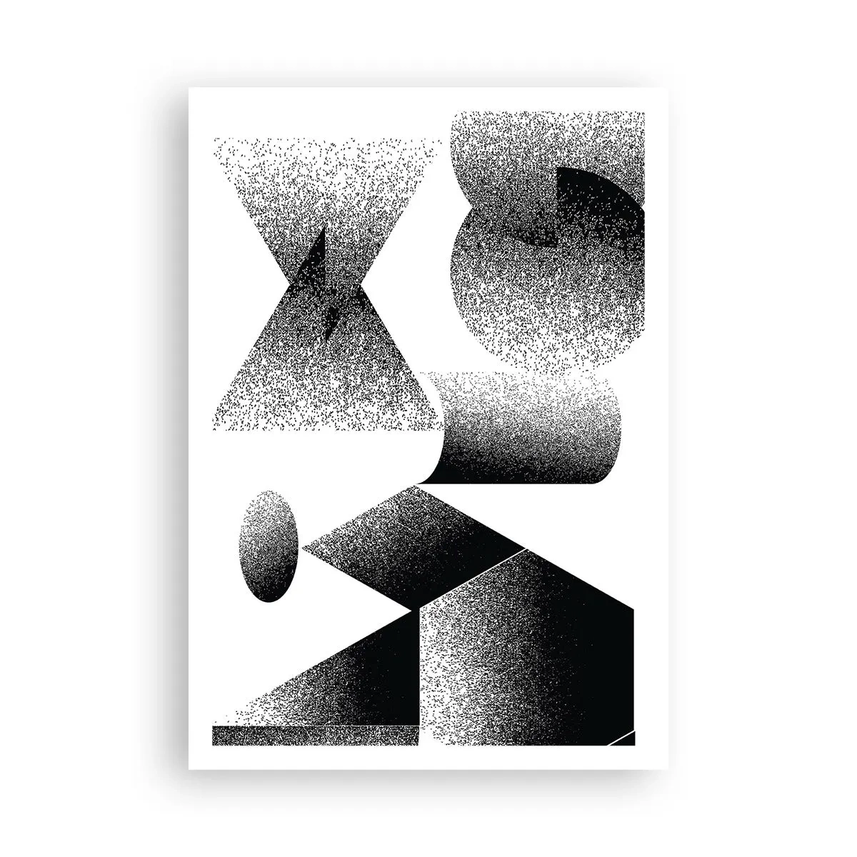 Poster - Unghiuri și ovale - 70x100 cm