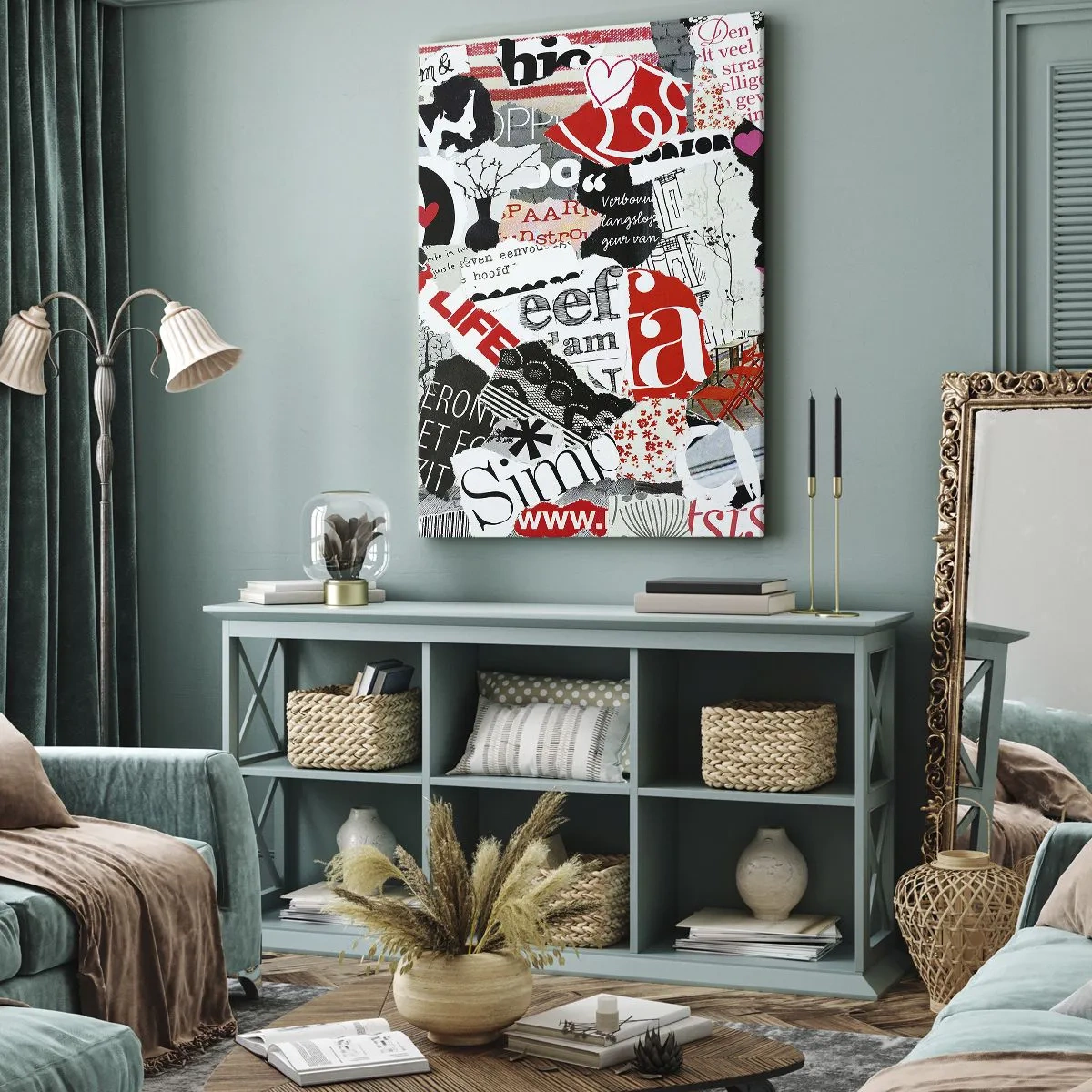 Tablou pe pânză - Colaj de hipsteri - 50x70 cm
