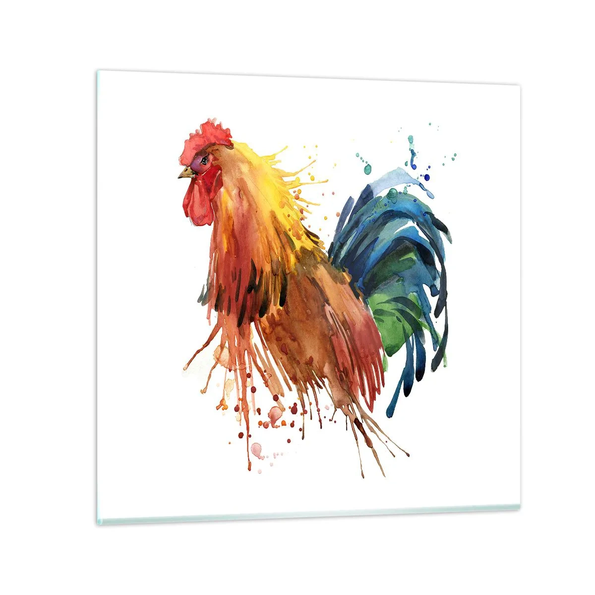 Tablou pe sticlă - Haina regală, mândria regală - 30x30 cm