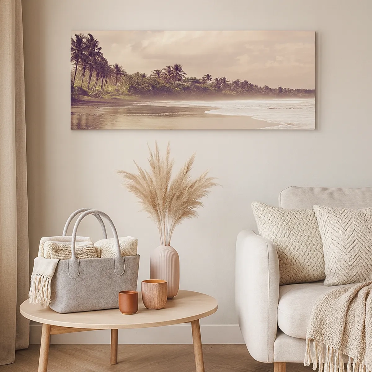 Tablou pe pânză - Mângâind valurile - 30x30 cm