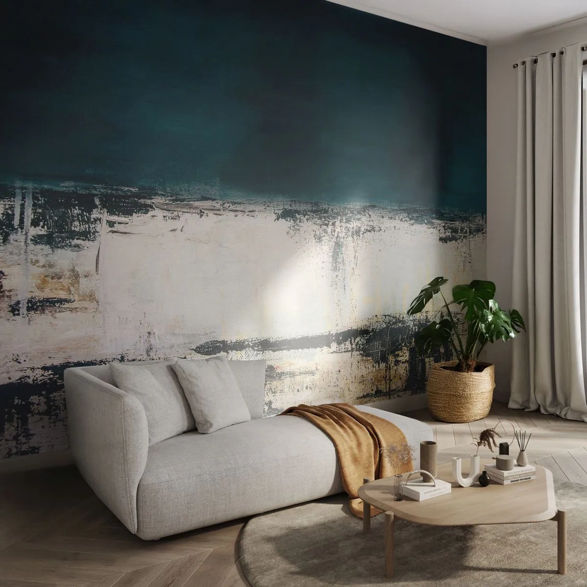 Tapet Premium Sand - Compoziție orizontală - Abstracția, Bucată, Pictura - 100x70 cm