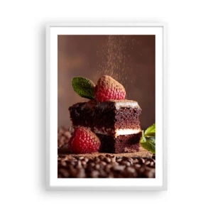 Poster în ramă albă - Viața este dulce - 50x70 cm