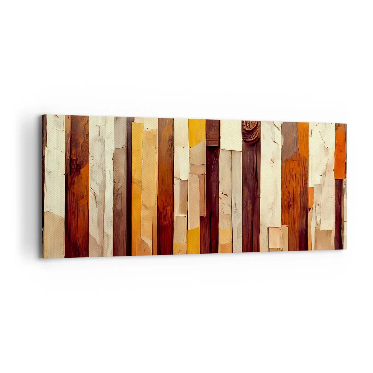 Tablou pe pânză - Imnul copacilor din pădure - 100x40 cm