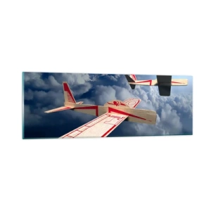 Tablou pe sticlă - Chiar mai sus, chiar mai departe - 90x30 cm