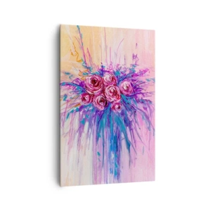 Tablou pe pânză - Fântână de trandafiri - 80x120 cm