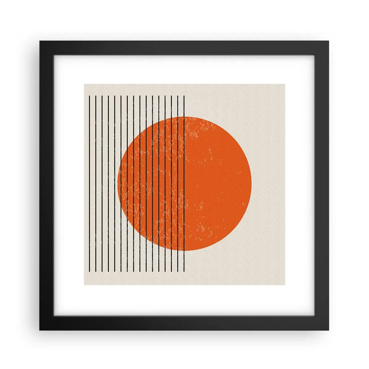 Poster în ramă neagră - Întotdeauna soarele - 30x30 cm