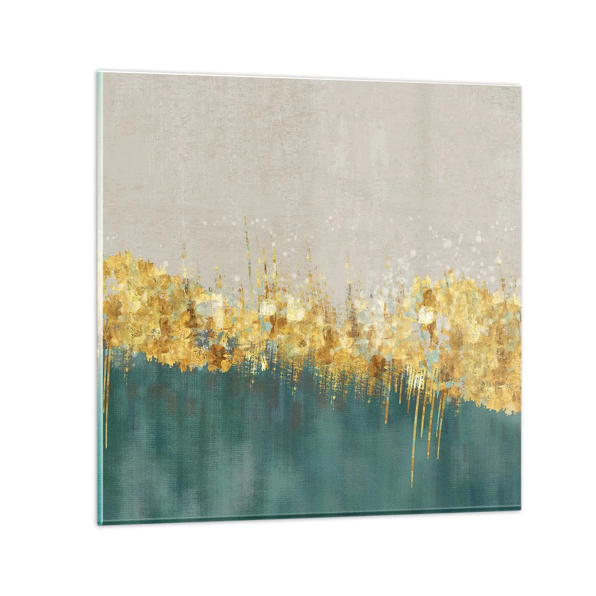 Tablou pe sticlă - Frontiera de aur - 30x30 cm