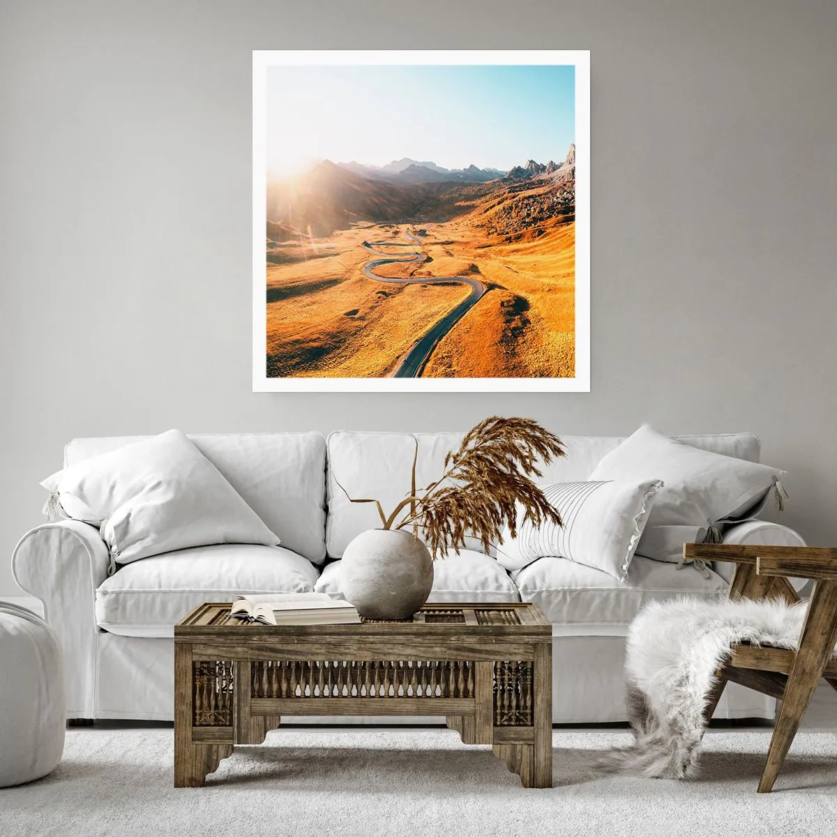 Poster - Într-o vale de aur - 40x40 cm